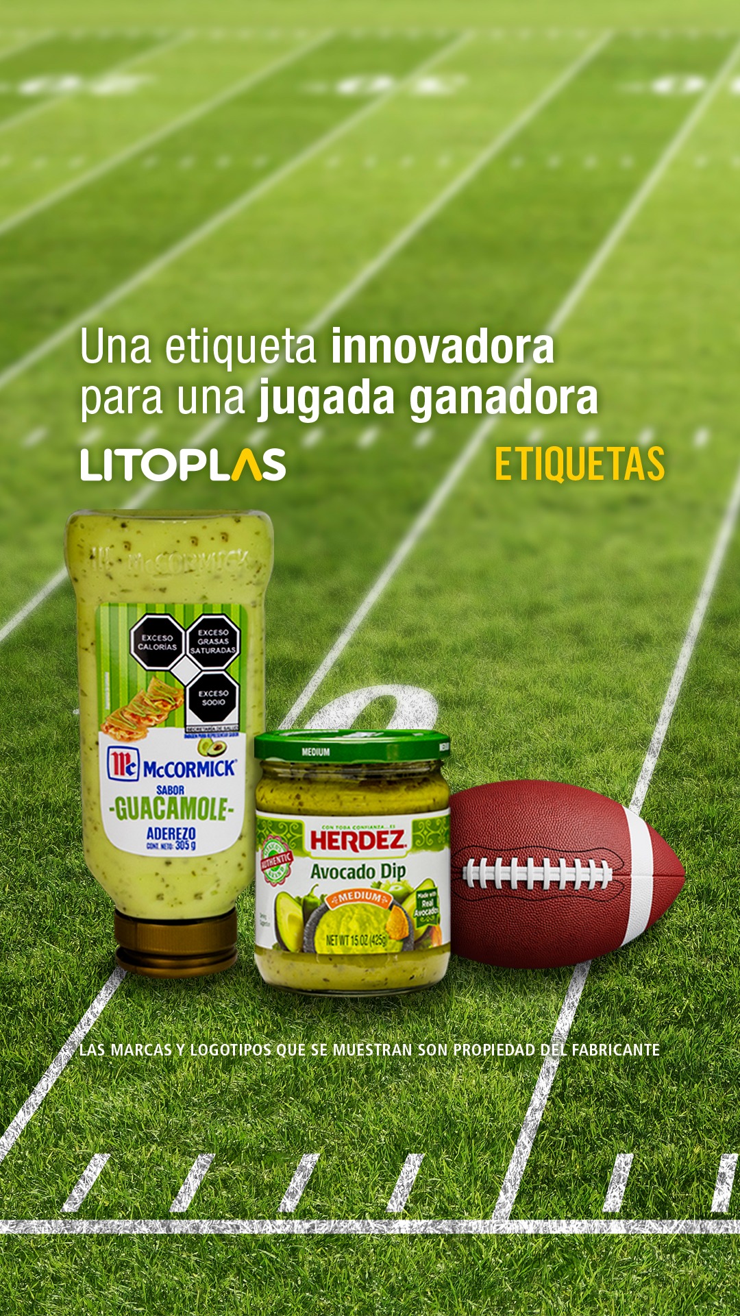 ¡El MVP de la mesa ya tiene su uniforme! 🏈 Nuestras etiquetas Litoplas elevan el sabor de Herdez y McCormick para el gran partido. Diseño táctico y calidad premium para un domingo de campeonato. 🥑✨
🔗 Link en bio.
#Litoplas #EtiquetasPersonalizadas #BrandingDesign #AvocadoDip #McCormick #herdez