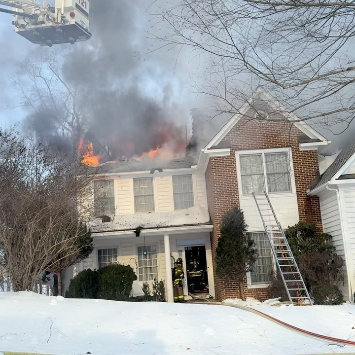 This past Sunday morning 2/8/26, at 08:45, B crew on E83 cleared a med call to go first due for the attic fire this morning. E83 with 3, made an aggressive interior attack on a well established attic fire. CFD E7 completed primary searches and began to open up. The roof began to collapse and crews were pulled out by command. Crews re-entered and continued to chase fire in the attic space. Units operated for multiple hours overhauling before returning in service.
#Chief80 had command. #Chief83 had staging. Great work by our partners with CFD and Albemarle
💳: E83, E7, E161, E151, E111, TO121, CHF80, CHF83, BC202, BC201, RS16, SQ133