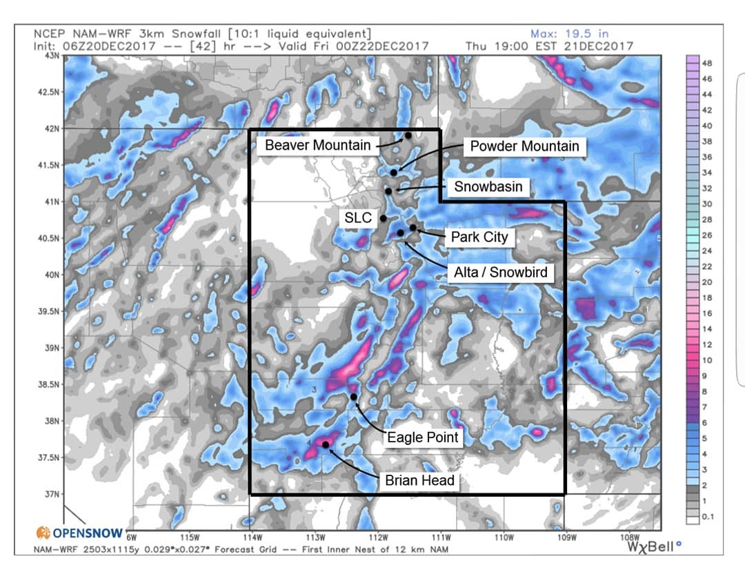 5-10 inches of snow expected! Check out opensnow.com/dailysnow/utah for more details!
.
.
.
.
.
.
.
.
#parkcityutah #parkcitymountain #deervalleyresort #brightonresort #sundancefilmfestival #skisolitude #snowbird #snowbasinresort #sundaceresort #parkcitytransportation