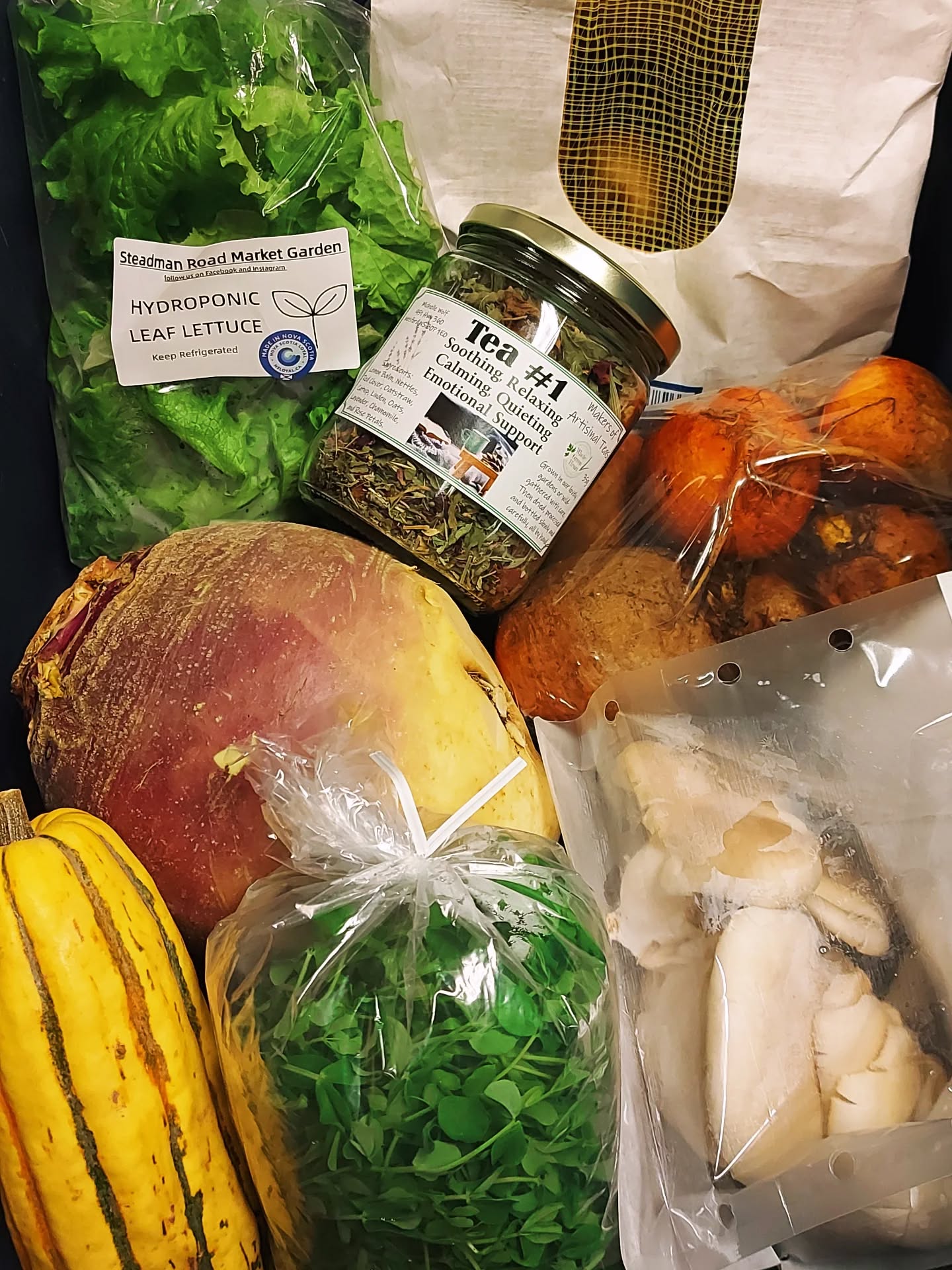 Falling in love with local food is easy when you can get greens in the middle of winter, Rutabaga as big as your head, soothing tea to warm you up, and delicious veggies that inspire your meals!
WFM2Go has all of this and more! Ordering is open until Monday at 7pm.
#wfm2go #wolfvillefarmersmarket #wolfville #wheninwolfville #buylocal