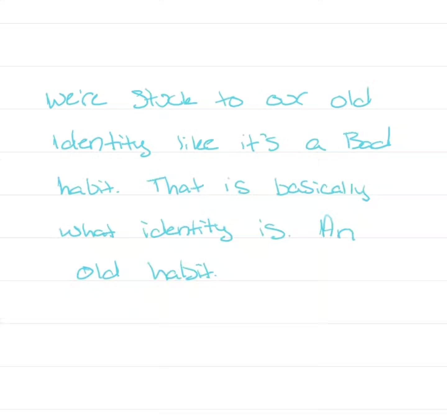 What part of your identity is stopping you?
#neuroscience #selfimprovement #change #wellnessjourney