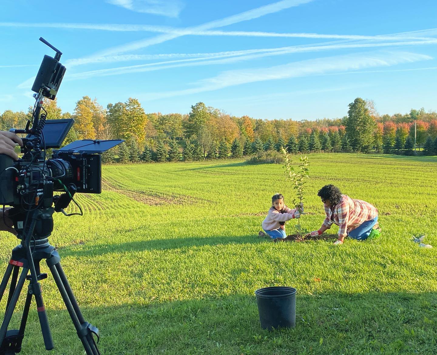 Brrrr it’s cold out there. #tbt to a warm Fall day shooting for @megabloks ☀️🎬