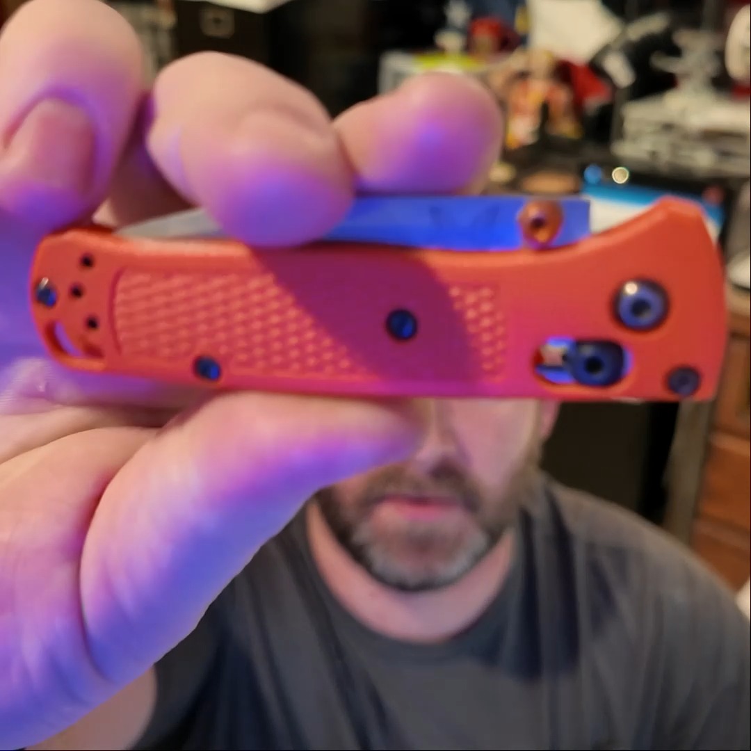 Benchmade Laser Knife! #laser #laserengraving #ComMarker #asmr