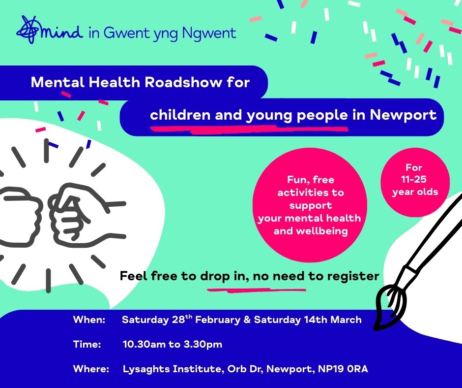 Mental Health Roadshow for children and young people in Newport.