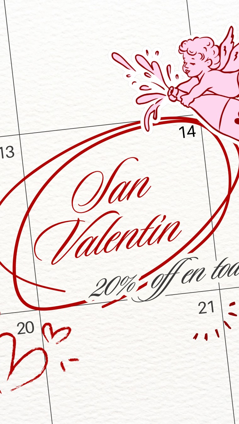 Te pasó que llega San Valentín y todavía no sabés qué regalar? 👀
Tranqui… Poli Oly siempre te salva 💝
Aprovechá el 20% OFF y encontrá el regalo perfecto.