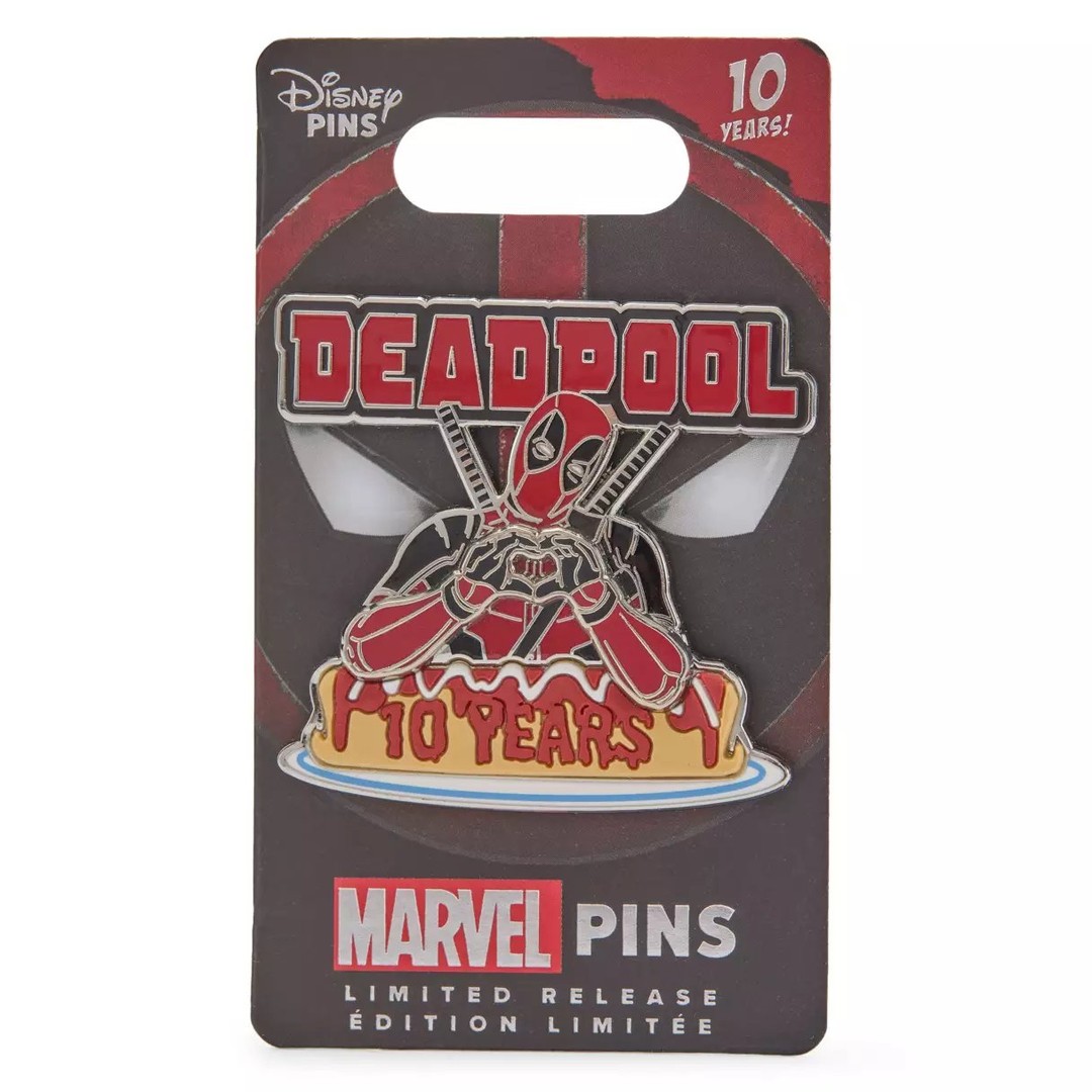 NOW AVAILABLE: New Deadpool 10th Anniversary Pin – Limited Release
(ORDER LINK IN BIO/BELOW!)
#Deadpool #Marvel #DisneyPins #PinCollector
https://www.disneystore.com/deadpool-10th-anniversary-pin-limited-release-438010104492.html?searchType=redirect?id=VI-212172264