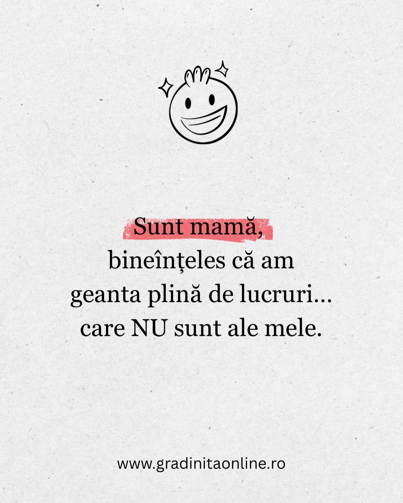 Scot lucruri din geantă ca în Tom și Jerry.
Un șervețel. O jucărie. O pietricică „importantă”.
Încă ceva. Și încă ceva.
Sunt pregătită pentru orice. 😅👜
#gradinitaonline #parenting #viatadeparinte #mama