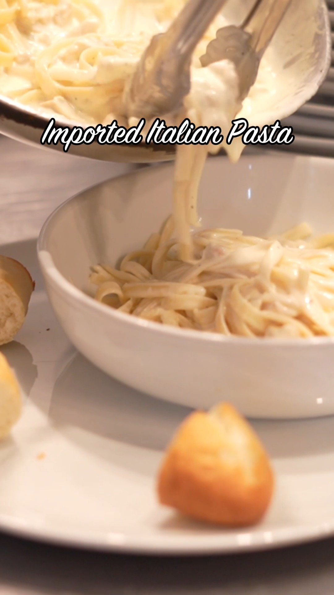 Made fresh every time with imported Italian pasta! #pasta #foodie #flavor #Alfredo #OakRidgeNC