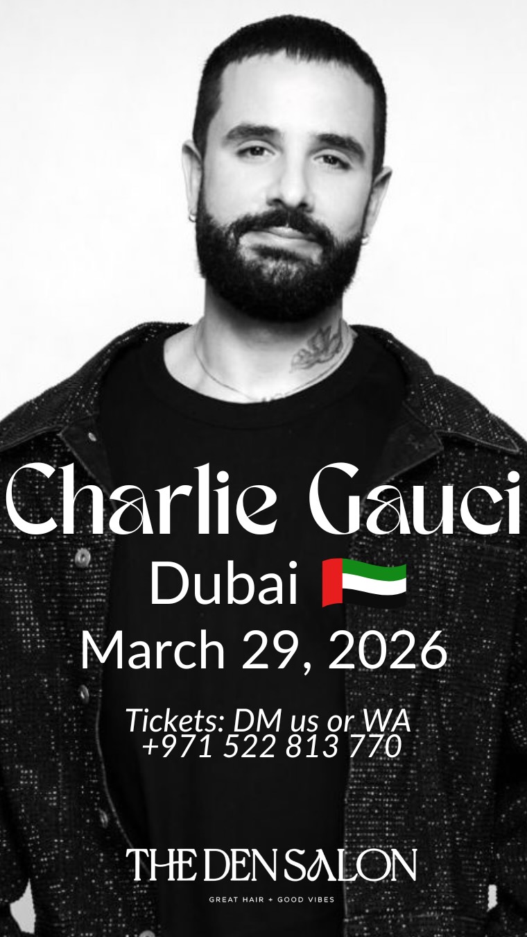 A personal invite from @charliegaucihair ✨ One-day Blonding Masterclass, brought to you by The DEN Salon Dubai, with live dimensional and reverse balayage demos - limited seats, don’t miss out. 🤎🌴
Date: March 29, 2026
Venue: The Den Salon, Arjan Dubai
For Tickets: DM us or WA +971 522 813 770