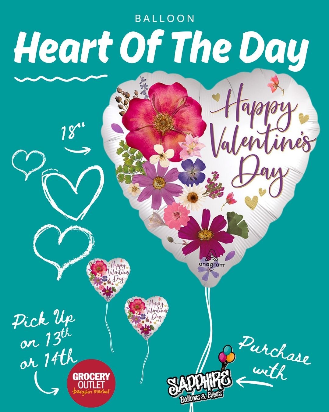 Todayās Heart of the Day is available for pre-sale š
Pre-order now and pick up at Mays Landing Grocery Outlet on February 13th or 14th, between 9amā6pm.
Limited quantities, fresh designs, and once pre-orders closeāitās gone.
Lock yours in and make Valentineās Day easy.
š Pick-up location: Mays Landing Grocery Outlet
š New Heart revealed every day at 6pm
#HeartOfTheDay
#ValentinesDayReady
#ShopLocalNJ
#MaysLanding
#ValentinesPreOrder
#BalloonLove
#SmallBusinessNJ
#ValentinesVibes