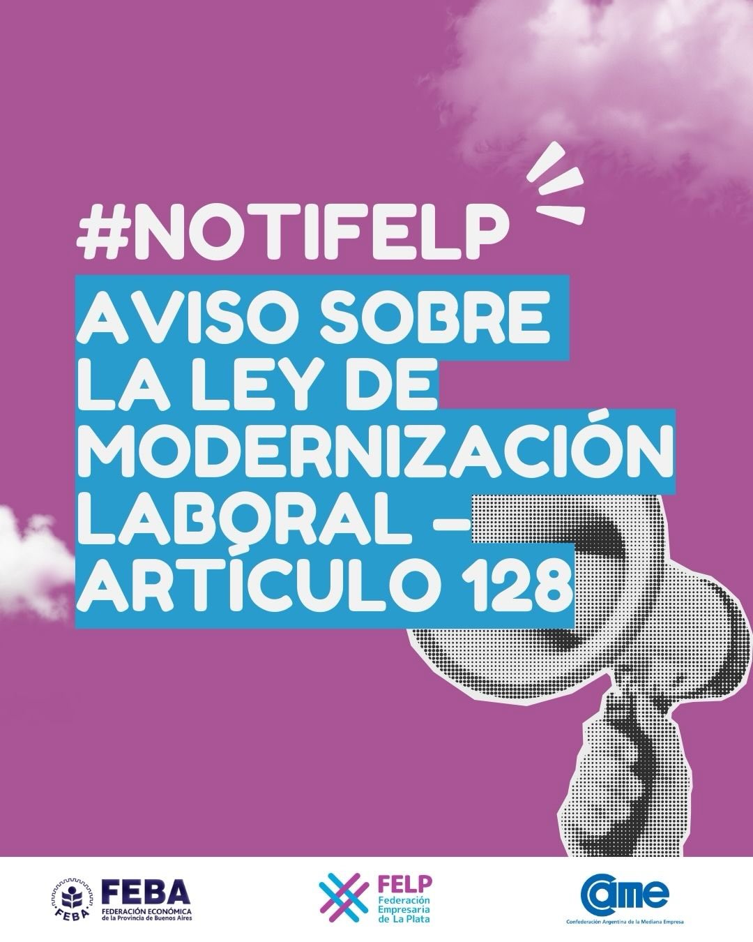 📌#NOTIFELP | Ley de modernización laboral - Artículo 128
Desde la FELP reafirmamos nuestro compromiso con la defensa de las pymes, el fortalecimiento institucional y la construcción de un sistema laboral equilibrado.
El aporte a las entidades empresarias no es un impuesto: es el sostén de la representación, el asesoramiento y la defensa institucional de miles de comercios y empresas.
Creemos en la modernización, pero también en la necesidad de preservar organizaciones empresarias fuertes, que representen, acompañen y defiendan a quienes generan trabajo y desarrollo en nuestra región.
@redcame @febaok