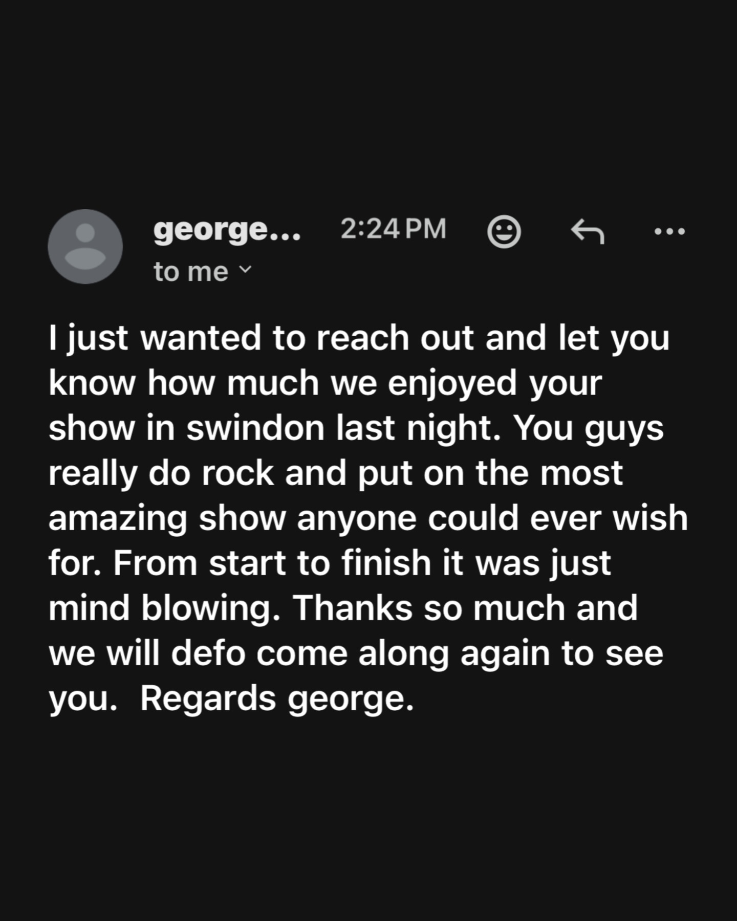 Why Thankyou George 😍