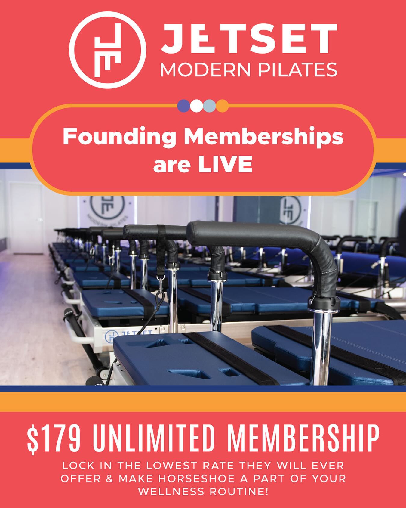 @jetsetpilatesrtp founding memberships are LIVE! They are offering their lowest rate ever with some added perks. Lock this in so we can see you at Horseshoe on the reg! 💪
Link in our profile to sign up