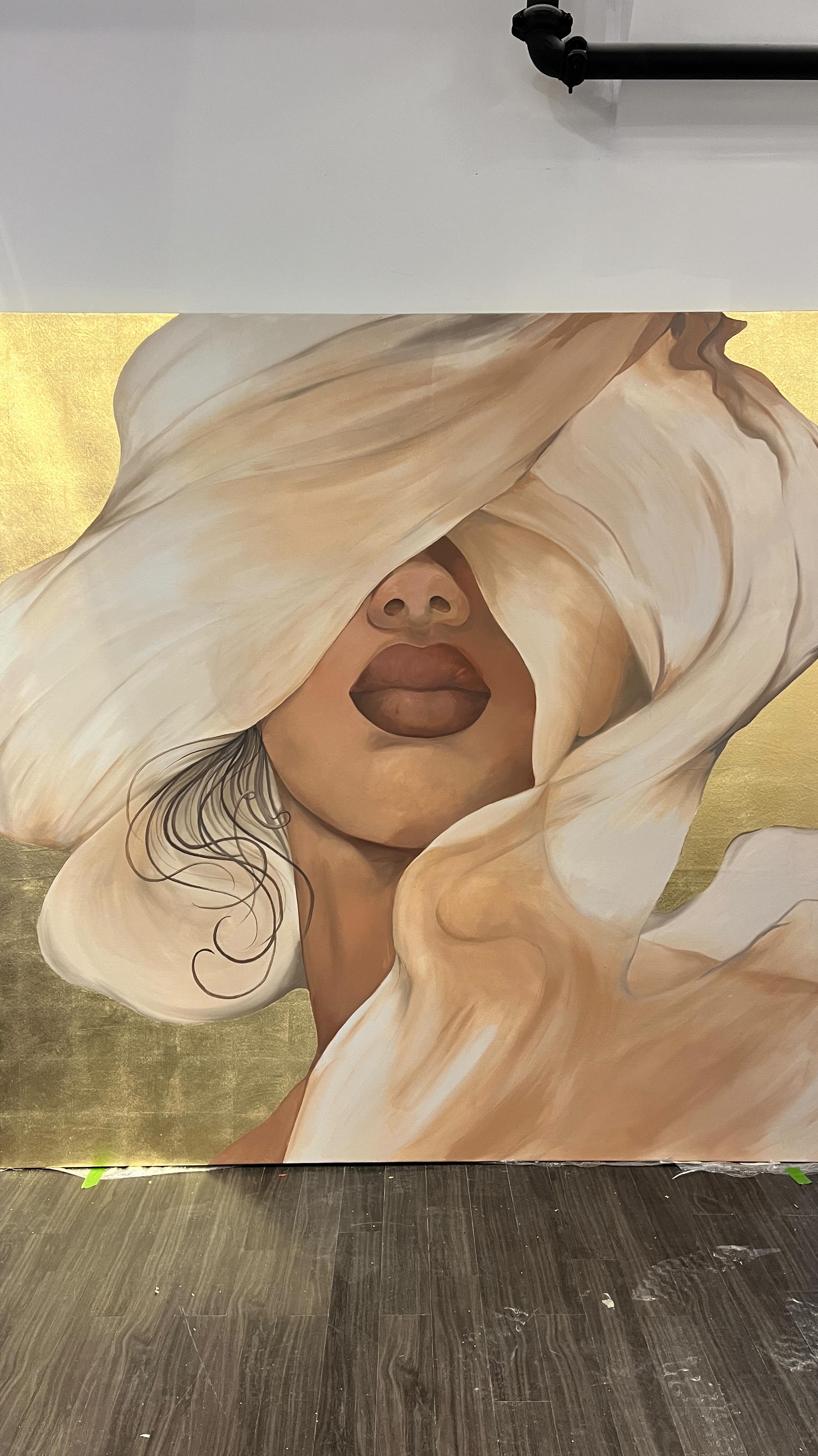 Honored to be asked to create a mural painting to grace the walls of this stunning new beauty and wellness salon, The Studio in downtown Stamford. The painting, ‘Gilded Grace’ celebrates the women who built this space from scratch and their clients. It’s an invitation to relax, feel beautiful and well cared for.
I built Grace from scratch too, using new skills, tools, and hand-laid gold leaf.
I encourage you to visit The Studio 📍 @thestudiosalonct at 36 Atlantic St, be dazzled, and fall in love as I have with the people, services and space.
#muralpainting #mural #stamforddowntown #laurenclayton #thestudiosalon