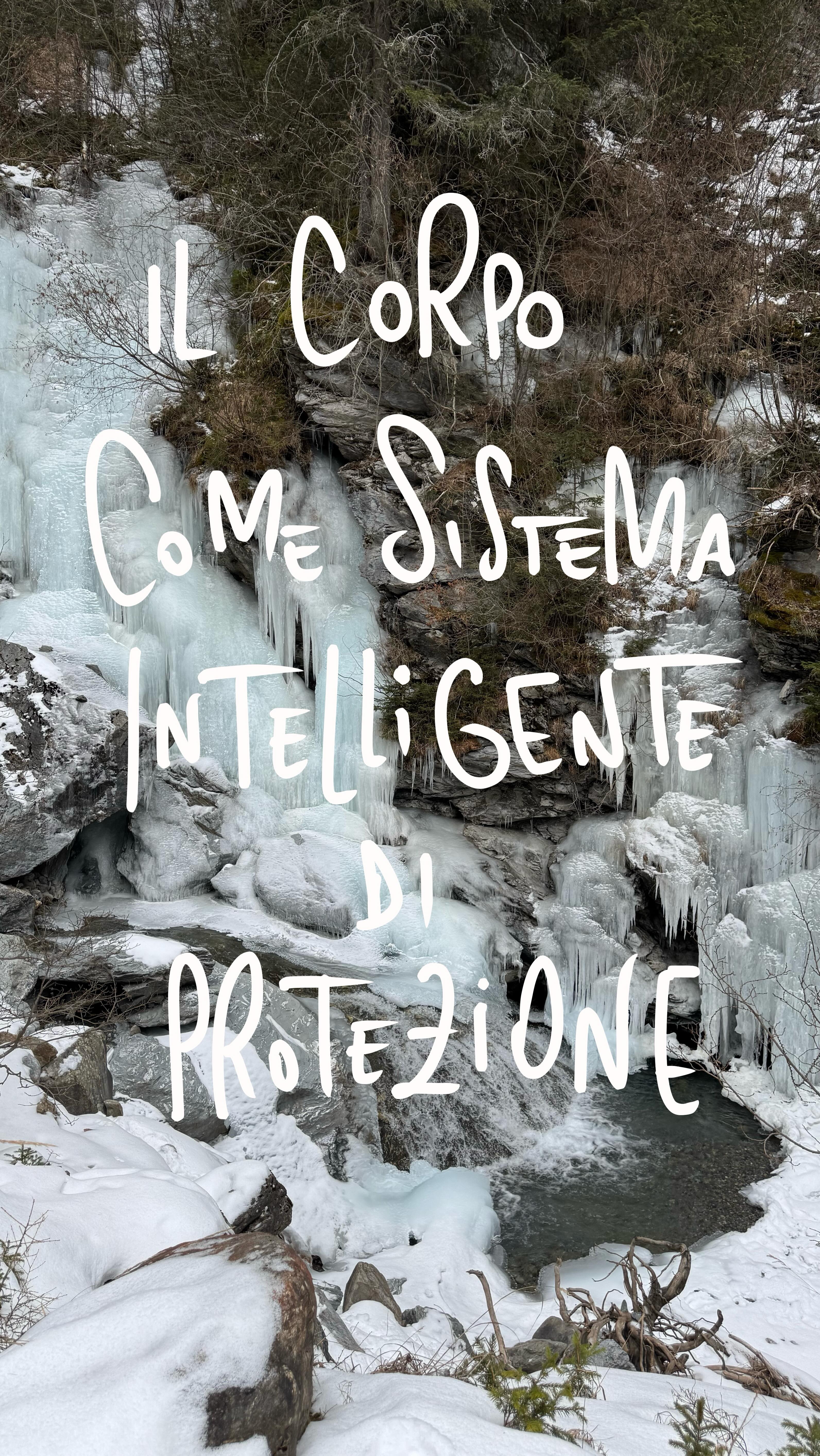Nel lavoro corporeo capita spesso di incontrare corpi rigidi, tesi, apparentemente bloccati.
La tentazione è quella di “sciogliere”, rompere, forzare il cambiamento.
Ma la rigidità non è un errore: è una risposta intelligente.
È come una cascata ghiacciata.
In superficie tutto sembra fermo, immobile, cristallizzato.
Ma sotto il ghiaccio l’acqua continua a scorrere, viva, presente.
Il corpo si irrigidisce quando ha dovuto proteggersi, contenere, resistere.
Quella rigidità è stata, in un tempo passato, una forma di salvezza.
Per questo non va combattuta, ma ascoltata.
Nel lavoro corporeo ed energetico non si rompe il ghiaccio.
Si crea sicurezza, spazio, calore.
Quando il corpo si sente al sicuro, il ghiaccio si scioglie da solo,
e il flusso torna ad emergere nel suo tempo naturale.
La vera trasformazione non avviene con la forza,
ma con la fiducia.
Ogni corpo ha il suo tempo, la sua storia, il suo modo di sciogliersi.
Condividere può diventare un gesto di gentilezza, prima di tutto verso se stessi.
Fai un respiro profondo e ascolta….
c’è una zona del tuo corpo che oggi chiede un po’ più di spazio e morbidezza?