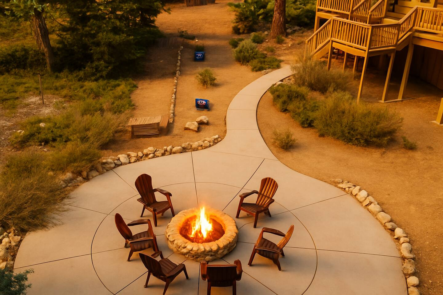 The ultimate way to relax at Restful Rose 🌹✨
Kick back by the gas fire pit (plenty of room for everyone), toss a few rounds of cornhole, and fire up the BBQ for an easy, laid-back mountain meal. 🔥🌽🍔
This is cabin time done right - www.thecabinhost.com
#RestfulRoseCabin #TheCabinHost #ShaverLake #CabinLife #FirePitVibes #CornholeFun #BBQTime #MountainGetaway #BookDirect
