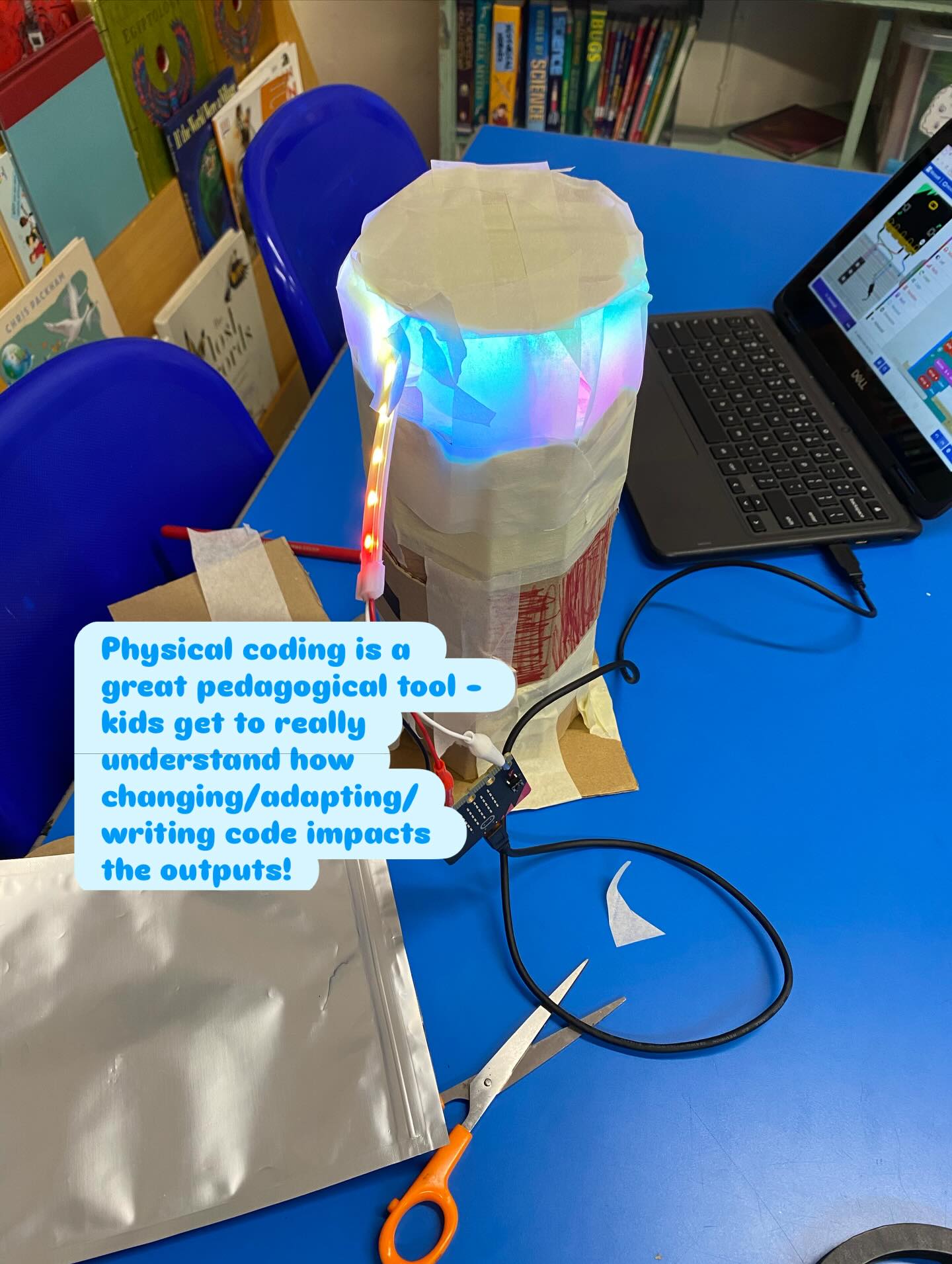 At Young Innovators Club we believe strongly in physical coding (coding using microcontrollers, components, circuits) as the best tool for teaching programming principles in a fun and educational way. Our clubs don’t teach children to copy reems and reems of code from a board, or drag and drop from on screen instructions, instead, our code is short and simple so they really and fully get an understanding of what it does. This means children believe coding and engineering is achievable for them, and most kids end up tinkering with their code during the lesson without our prompting!! Our goal isn’t to produce beautiful end products or games, its to encourage creativity and ignite an interest and enthusiasm for technology subjects. #younginnovatorsclub #codingforkids #stemeducation