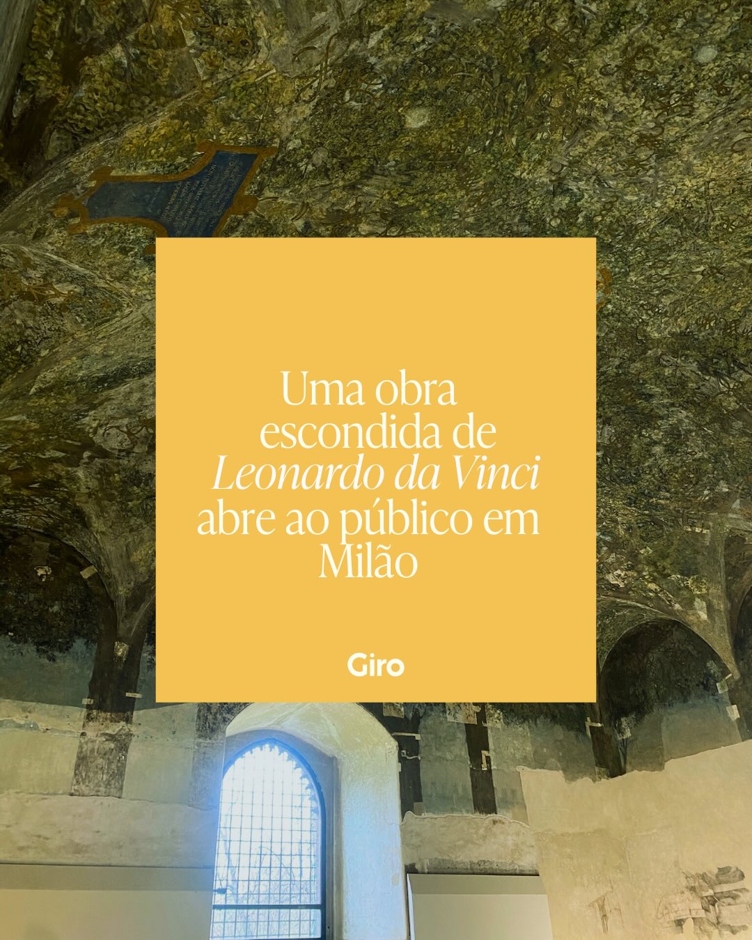 Uma obra de Leonardo da Vinci que permaneceu parcialmente escondida por séculos poderá ser vista de um jeito raríssimo em Milão 🖼️🏰
Em 2026, por ocasião dos Jogos Olímpicos de Inverno, a Sala delle Asse, no Castello Sforzesco, abre excepcionalmente ao público durante a fase final da sua restauração.
Não é uma visita convencional. Os participantes acessam o canteiro de obras, sobem nos andaimes e observam a pintura de Leonardo a poucos centímetros de distância, acompanhando de perto o processo de restauro, as técnicas do artista e os desafios de conservação.
A Giro em Piazza está organizando duas visitas guiadas exclusivas a essa experiência:
🗓 Quarta-feira, 04 de março
🗓 Quinta-feira, 12 de março
Grupos de no máximo 8 pessoas, para garantir tempo, profundidade e uma experiência verdadeiramente privilegiada.
Reserve a sua vaga pelo link na bio e viva uma das experiências culturais mais impactantes de Milão com a Giro 🧡
#leonardodavinci #tourguiado #touremmilão