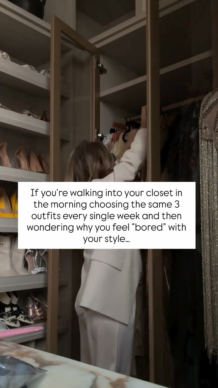 This isn’t because you don’t have style.
And it’s not because you don’t have enough clothes.
Buying more clothes will NOT solve this.
You already own beautiful pieces, the ones you’re “saving” for later, the ones you forgot you even have, the ones that only come out for a special occasion.
The problem is you were never taught how to style what you already own.
How to shop your own closet.
How to mix pieces differently.
How to turn one item into 5 outfits.
How to create looks that feel exciting and effortless.
This is especially true if you work from home and default to the same leggings and sweater because
“it doesn’t matter, no one sees me.”
IT DOES MATTER
How you get dressed affects how you feel, how you show up, and how you move through your day, even if no one else sees you.
That’s exactly why I created the
Calling Forth The Queen Styling MasterClass 👑✨
Inside this class, you’ll learn:
• How to build quality wardrobe essentials that create 20+ different looks
• How to get dressed in under 10 minutes without second-guessing yourself
• How to identify and own your Style Queen Persona so you stop chasing trends
• How to create iconic outfits from the clothes you already have (maybe adding one or two essentials you’re missing)
• The simple styling techniques I teach entrepreneurs so they look in the mirror and think
“Of course I can sign a $50K client.”
You don’t need more clothes.
You need a system.
You need permission.
You need to learn how to wear what you already own — NOW.
👇 Comment STYLE to join the waitlist
and start dressing like the Queen you already are 👑✨