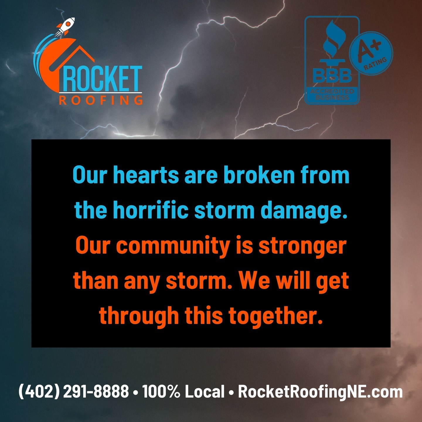 Omaha just faced another historic round of intense weather conditions, with extreme winds causing significant damage throughout the metro area. While it wasn't a hurricane, it felt close enough. We hope everyone is safe, and we stand with our community during this challenging time. At Rocket Roofing General Contractor, we vow to do everything we can to help rebuild and support our neighbors. Together, we'll get through this and come out stronger on the other side. #NEWX #Nebraska #NebraskaStrong #Omaha