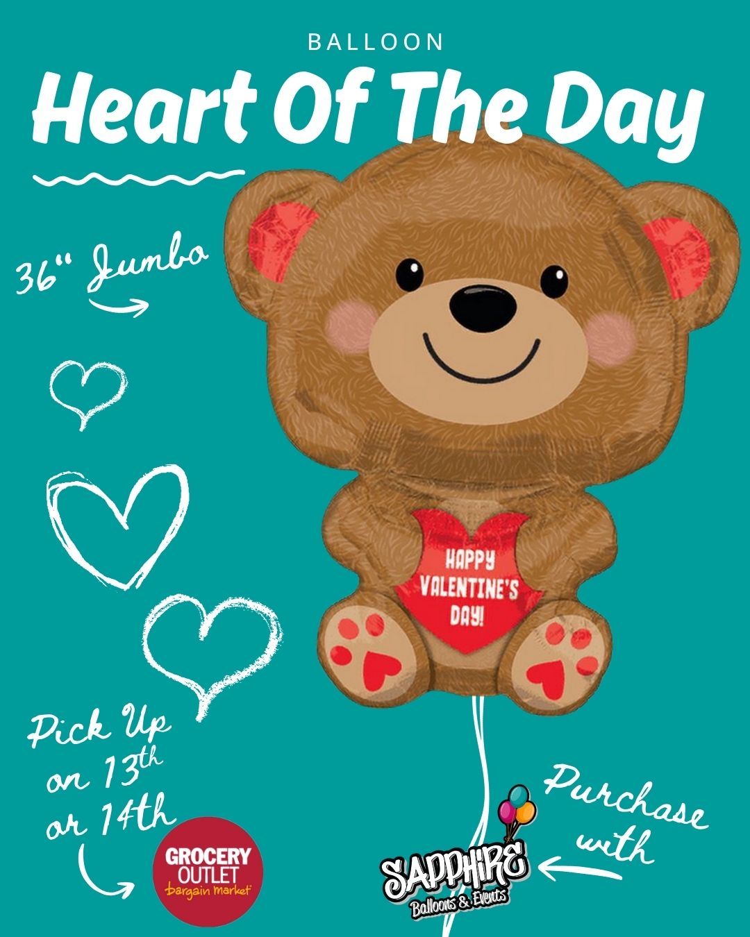 Todayās Heart of the Day is available for pre-sale š
Pre-order now and pick up at Mays Landing Grocery Outlet on February 13th or 14th, between 9amā6pm.
Limited quantities, fresh designs, and once pre-orders closeāitās gone.
Lock yours in and make Valentineās Day easy.
š Pick-up location: Mays Landing Grocery Outlet
š New Heart revealed every day at 6pm
#HeartOfTheDay
#ValentinesDayReady
#ShopLocalNJ
#MaysLanding
#ValentinesPreOrder
#BalloonLove
#SmallBusinessNJ
#ValentinesVibes
