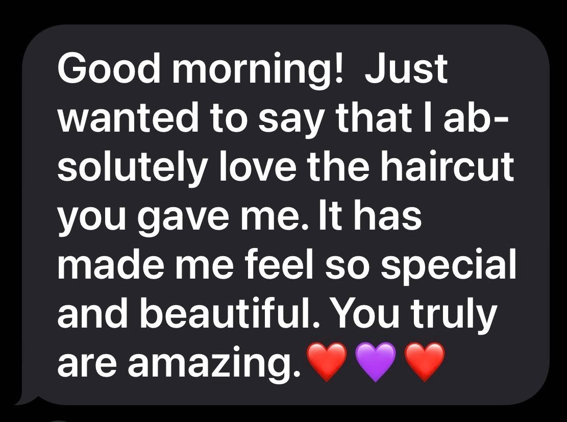 We honestly have the best career. We get to make people feel good. Nothing better than hearing people say “I’ve been looking forward to this appointment”. We love being the relaxing part of their day and taking care of people who take care of others. We get to build relationships with people. What we do is much more than just hair. We absolutely love getting messages like this. THIS is why we do what we do. #bestcareerever #theparksalonsd #universityheightssd #sandiegostylist #sandiego