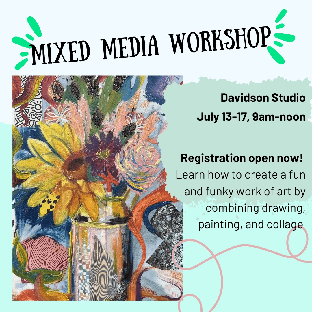 Join us for a week of mixed media projects this summer! We will be using mediums such as collage, gouache, and more!
#davidsonnc #corneliusnc #huntersvillenc #lakesideofclt #lkn