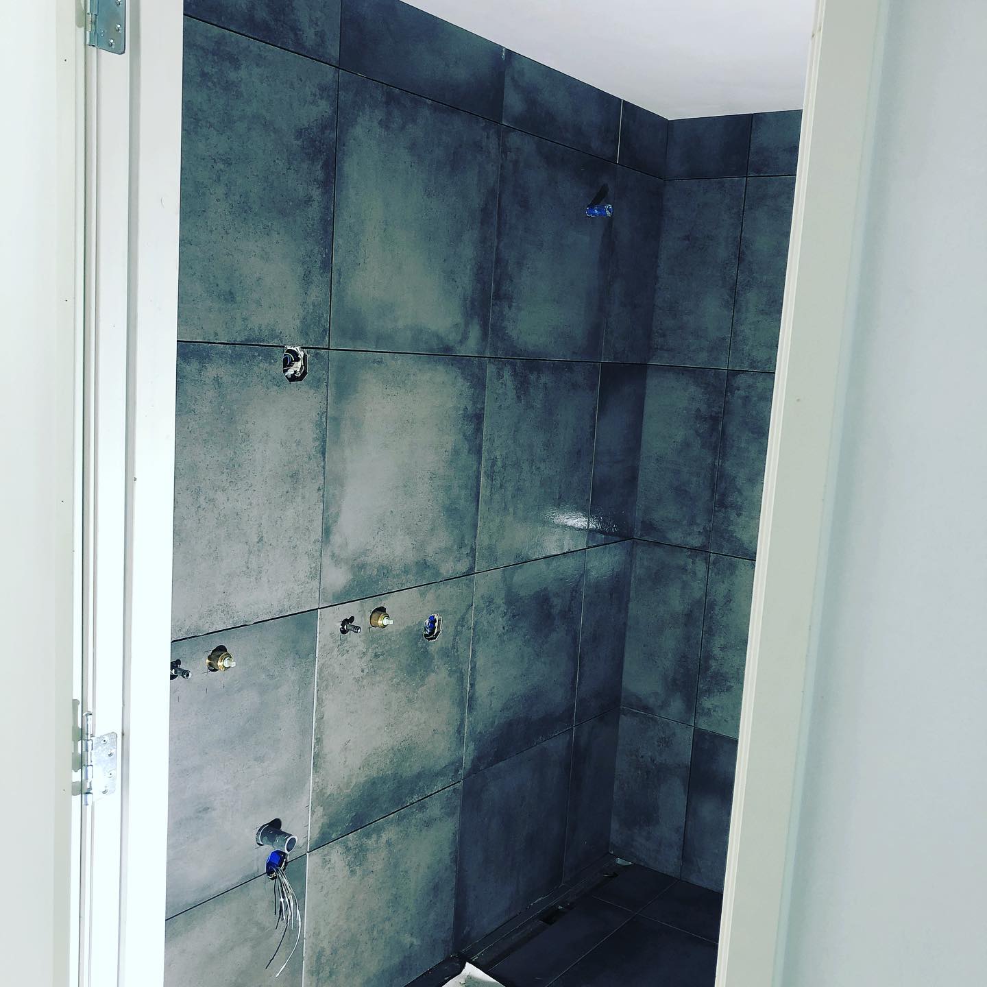 De badkamer is bijna klaar