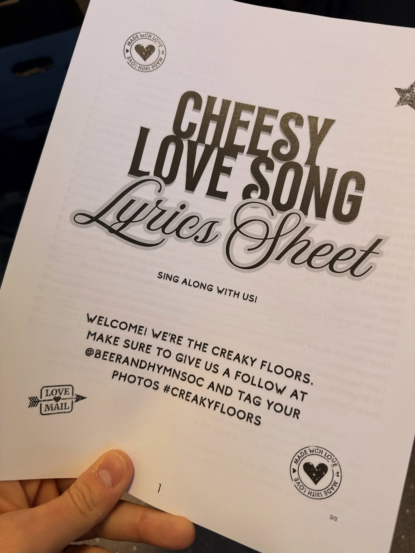 Worried you won't remember the words? We believe in you! But also, we've got you covered. ❤️❤️