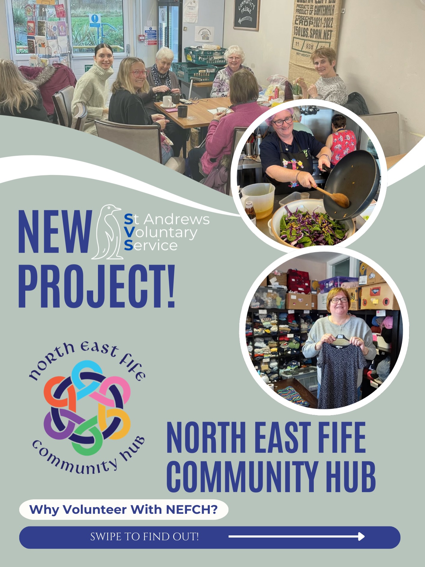 📣NEW PROJECT ANNOUNCEMENT!!!📣
We are thrilled to announce our new community project in collaboration with North East Fife Community Hub!
Sign up through the graduate portal (linked in our bio) and follow our step-by-step guide pinned at the top of our feed.
If you have any questions regarding this project, please email svscommunity@st-andrews.ac.uk
**Please note it may take NEFCH up to two weeks to reach out to you once you’ve signed up. Thank you for your patience, the difference you’re making will be worthwhile!**