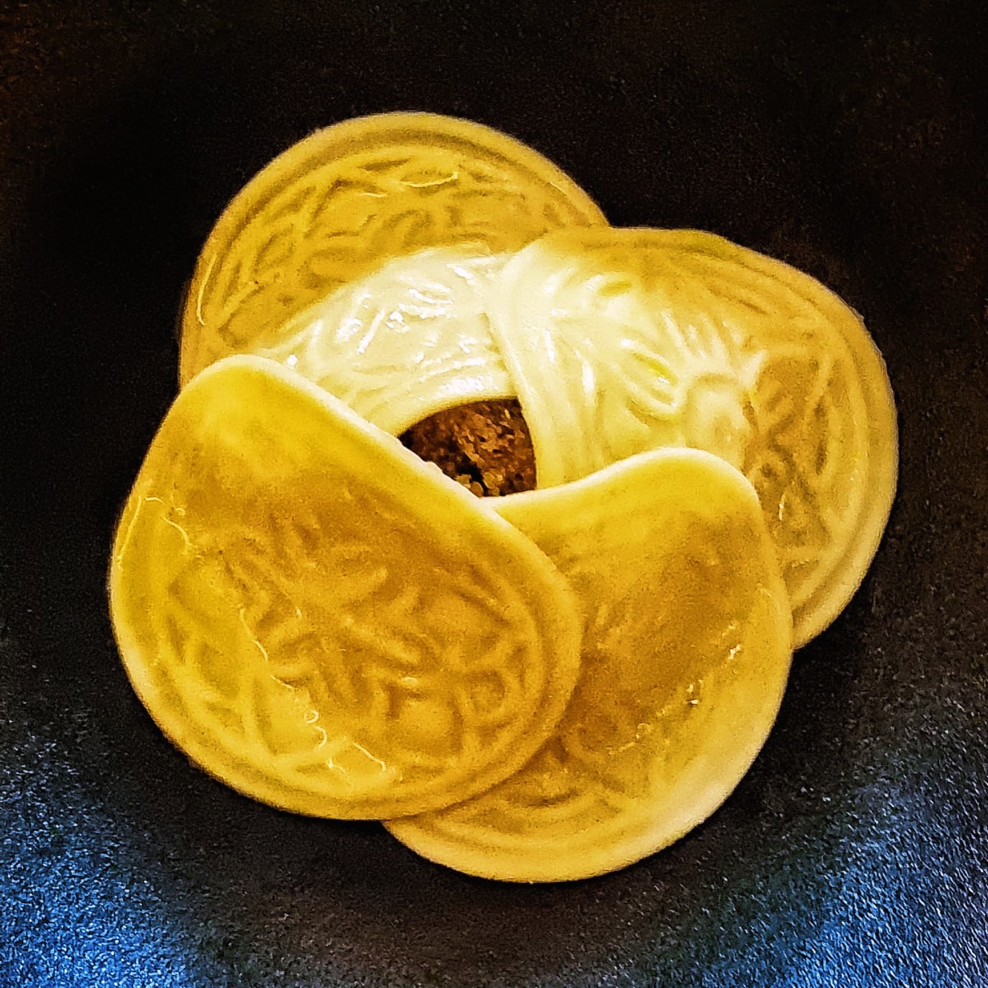 From the ragged hills of Varese Ligure in the Ligurian province of La Spezia hails a pasta whose intricate design is hand-stamped on each individual piece.
We present Corzetti, rising like the cliffs surrounding the famous port towns of La Spezia, their intricate ridges drizzled with extra virgin olive oil and waiting to catch in their valleys the rich sauce from another regional recipe.
Ragú bianco di Cinghiale is a lighter cousin of Tuscany’s famed wild boar ragu. Braised in a highly aromatic liquor of white wine, sage, and rosemary, the wild boar is paired with morsels of breaded portobello for a counterpoint of texture and flavour.
For our “Mare ε Monte” menu this season, Chef Alvord @alvordtang will be hand stamping these fresh Corzetti to go with Chef Jonathan’s @jonathan14004 Ragú Bianco Di Cinghiale … a pasta course that moors us on land for a trek in the hills, before we take to the seas again for the main course.