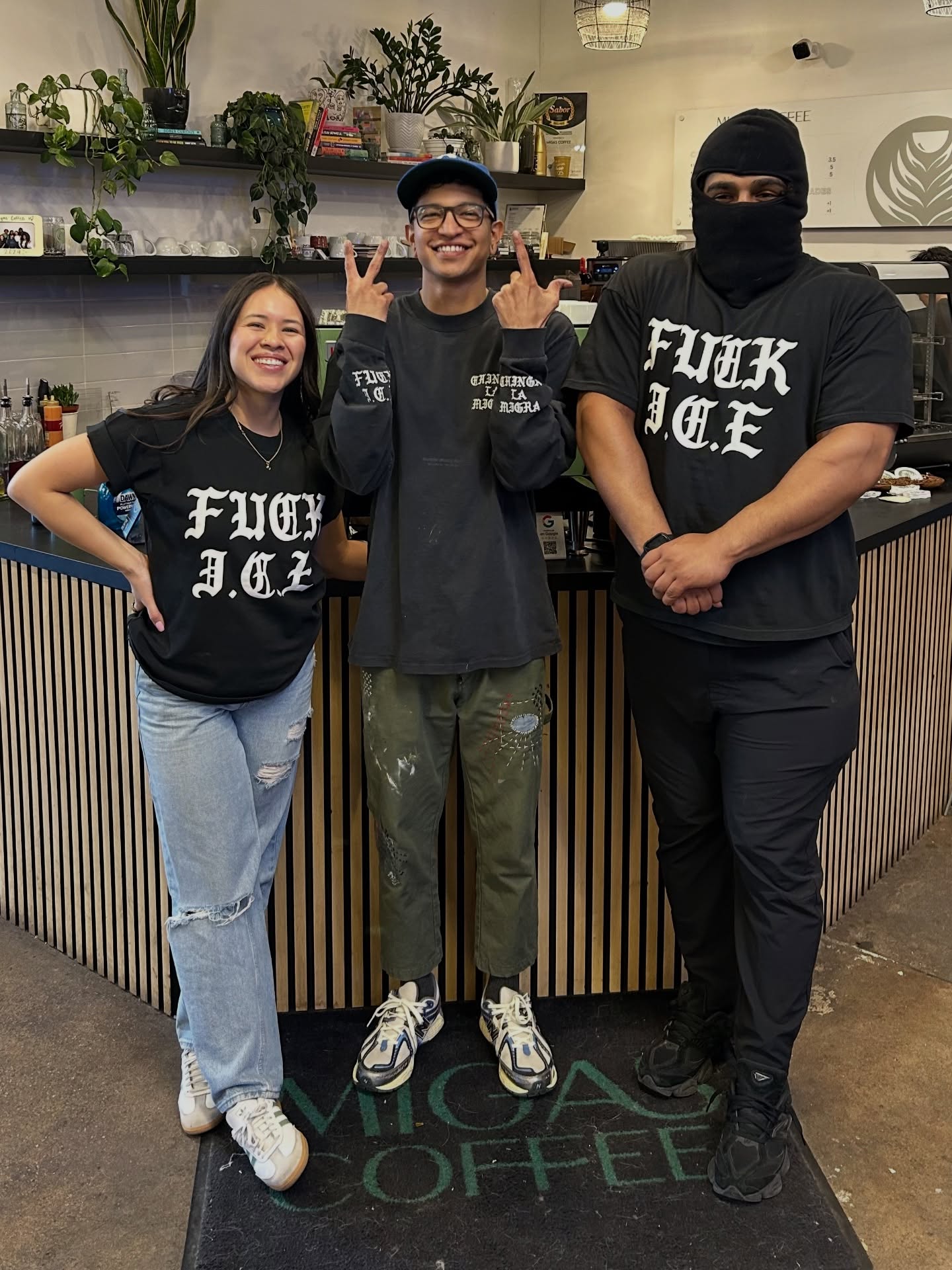 Wow! We raised $1600+ this past Sunday!! This event was not possible without @hhscreenprinting, our team of barista baddies, our HBIC from @baddieswhobookclub, and most importantly YOU. The community really showed up and together we were able to make a donation to @co_immigrant. We are feeling inspired by how many of you showed up and will be reppin your new swag in the community and letting others know where we stand. Thank you!!!