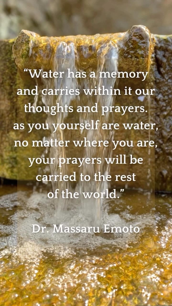 💧“Water has a memory
and carries within it our thoughts and prayers.
as you yourself are water, no matter where you are, your prayers will be carried to the rest
of the world.”🩷🌍
Dr. Massaru Emoto
#healingpowerofwater #malvernwater #malvernspringwater #memoryofwater