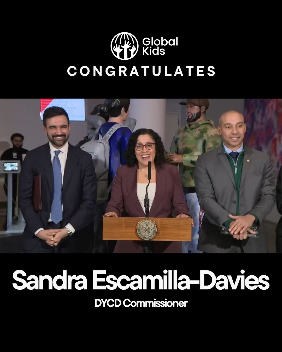 Congratulations to Sandra Escamilla-Davies on her appointment as Commissioner of DYCD! 🎉
Sandra’s leadership, deep commitment to youth development, and community-centered approach have shaped the field for decades. From strengthening community schools to advancing systems that meet young people where they are, her impact is undeniable.
As Global Kids Executive Director Dominique Jones shared, “Many of us committed to our city's youth have been taught and mentored by Sandra, and we are thrilled that she is now positioned as Commissioner to pour her commitment, expertise, and care into building an even stronger and more impactful DYCD.”
We’re excited for what’s ahead and proud to partner in this next chapter.
Read the full article to learn more about Sandra Escamilla-Davies and the leaders whose work has long supported NYC communities: https://bit.ly/4cfJDuR
#YouthDevelopment #CommunityLeadership #DYCD #NYCYouth #LeadershipInAction