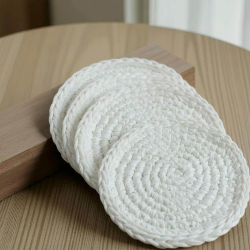Add cozy charm to your table with our Handmade Crochet Plain White Coasters. Round, elegant, and perfect for everyday use or special occasions. Link in Bio #Handmade #Crochet #HomeDecor #Coasters #TableStyling #Crochet4Hope