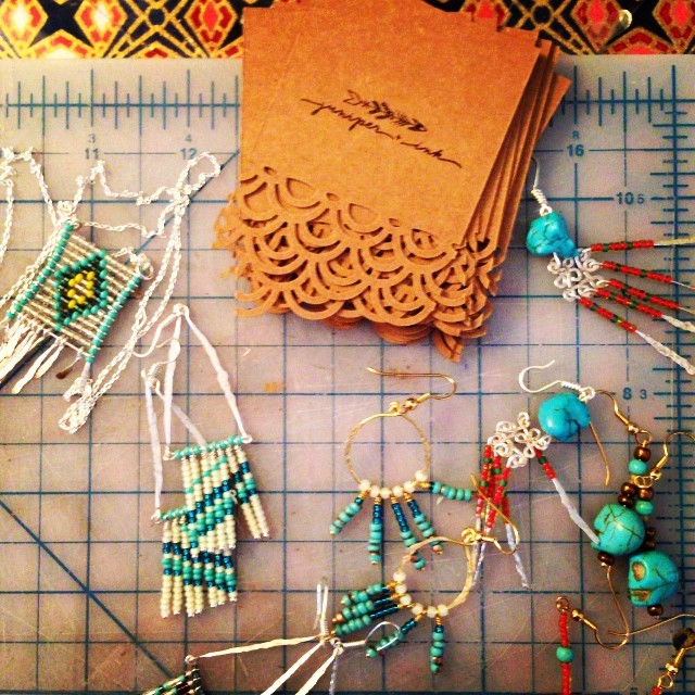 Packaging some jewelry #jewelrymaking #beading #wirework #juniperandink