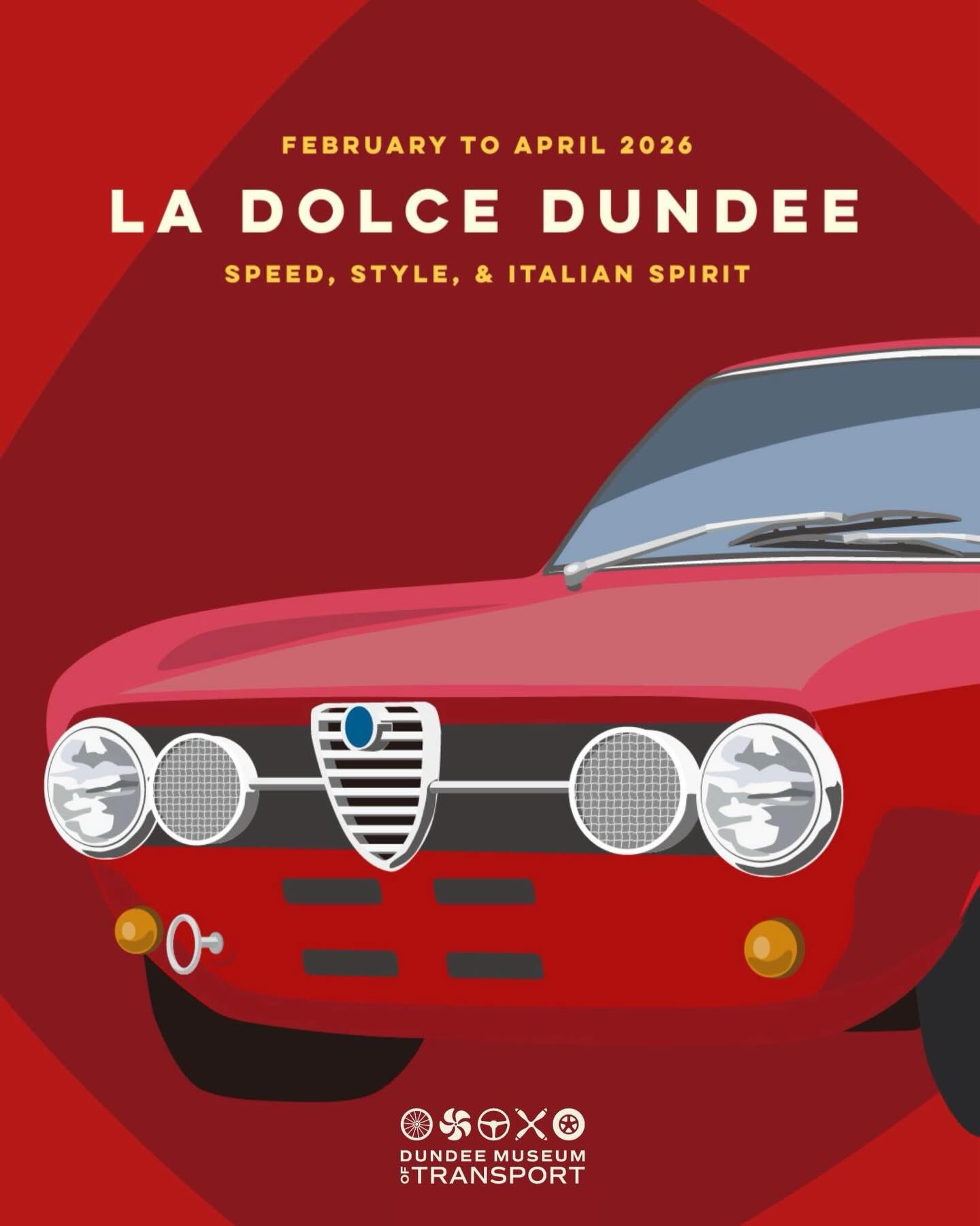 🇮🇹🚗 CIAO! We’re back for another exciting season at the Dundee Museum of Transport and we’re kicking things off in style.
This season opens with La Dolce Dundee: Speed, Style and Italian Spirit, a brand new Italian cars themed exhibition celebrating the elegance, innovation and sheer personality of some of Italy’s most iconic motors.
Opening from February 1st all the way through to April, you can check out La Dolce Dundee and enjoy the romance of Italian motoring right here in Dundee!
📅 1 February - April
⏰ Fri - Mon: 10am - 4.30pm
🎟️ https://www.dmoft.co.uk/tickets
