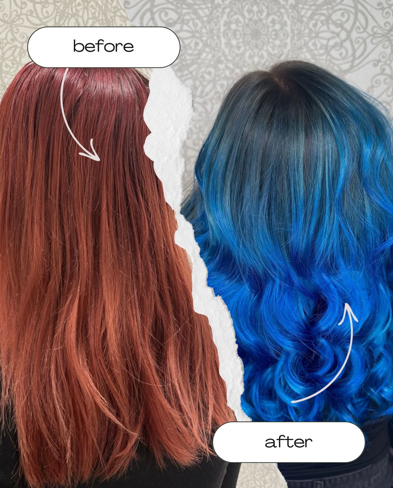 Neue Farbe, neues Gefühl 💙🪼🦋🫐🩵
Aus einem warmen Rotton wurde ein intensives Blau
• mutig • individuell • einzigartig •
#veränderung #hairmagic #frisörhandwerk #beforeandafter #bluelook