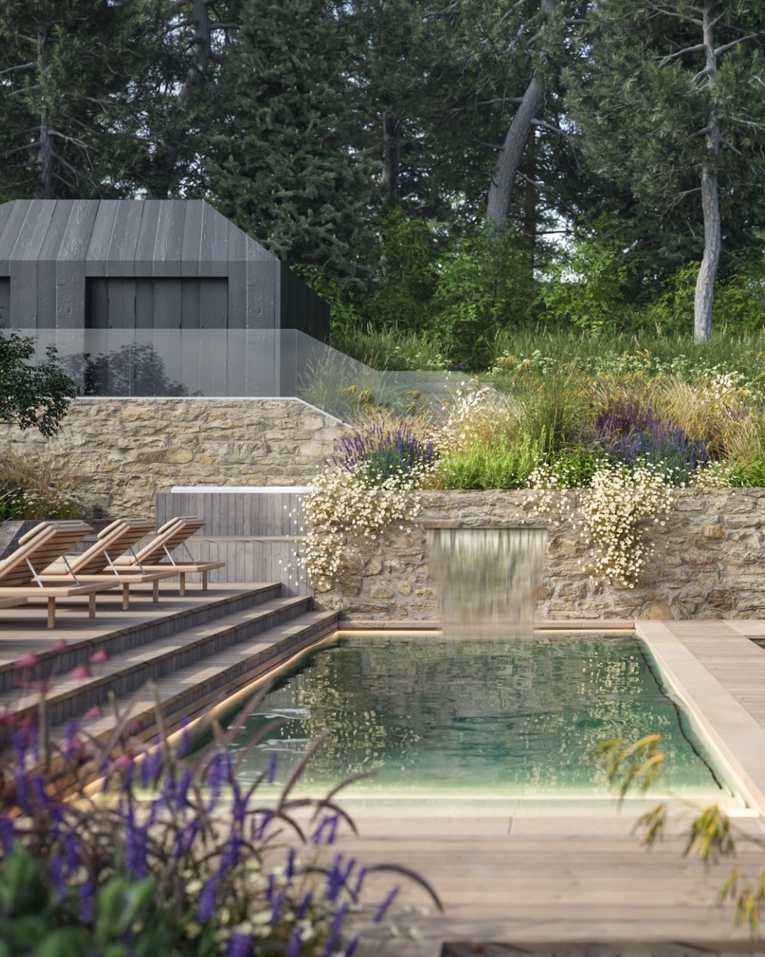 Early glimpses of a Surrey Hills garden taking shape, set within an AONB.
Wildflower meadows, expansive views, and a pool that poses a serious question:
do you face the water, or the hills beyond?
Interiors by @studio9designltd - a beautiful collaboration in the making.
⸻
ABOUT: Joe Perkins Design is a multi-award-winning landscape design consultancy, creating innovative outdoor spaces that celebrate the environment, wildlife, and biodiversity. Working across the UK and internationally, we partner with clients who share our passion for sustainable and visionary design. Discover more about our work at: www.joeperkinsdesign.com