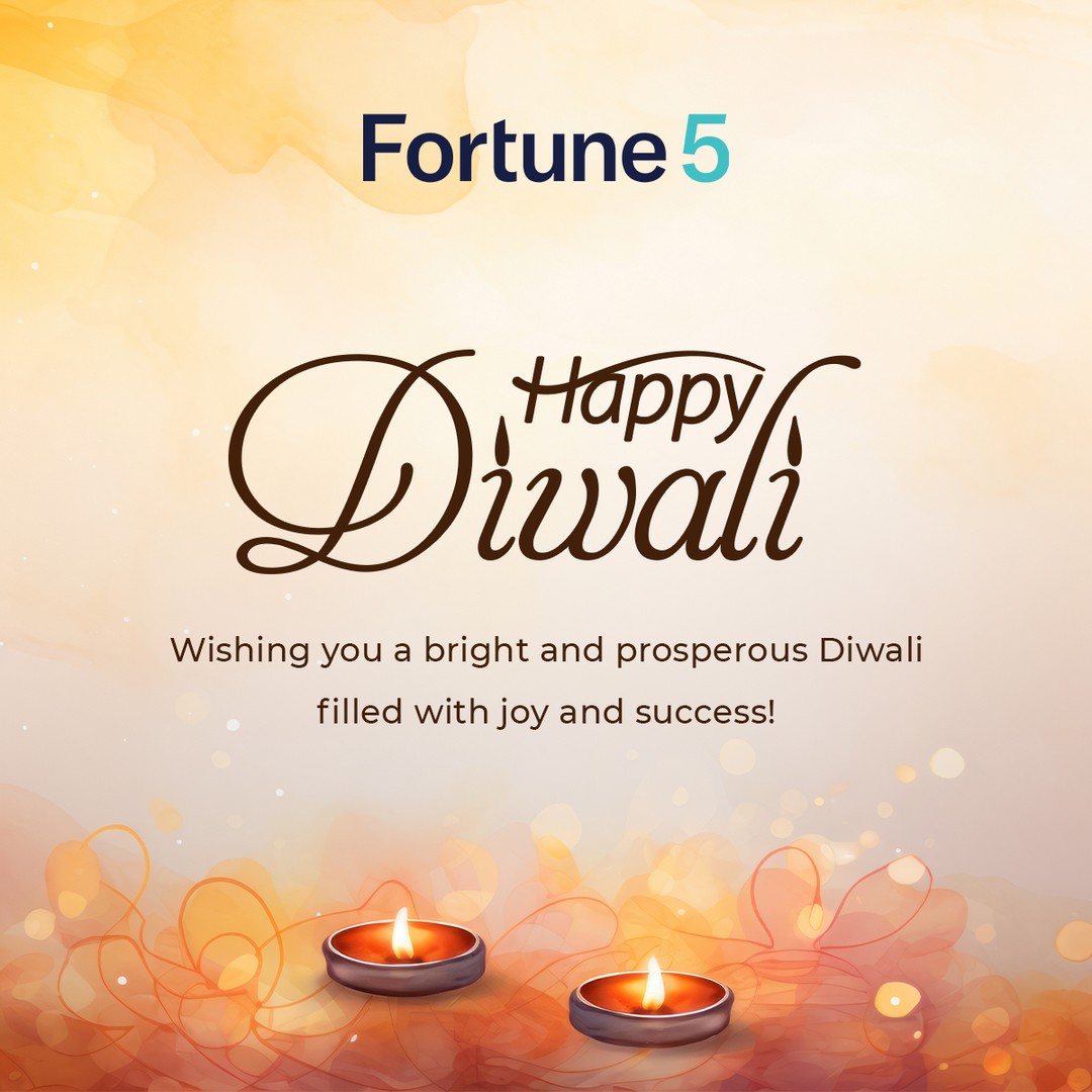 Fortune5 wishes you a Diwali filled with light, love, and success. May this festival bring warmth and joy to your home! 🪔💫 #Diwali2024 #FestiveSeason #Diwali #JoyfulDiwali #Fortune5