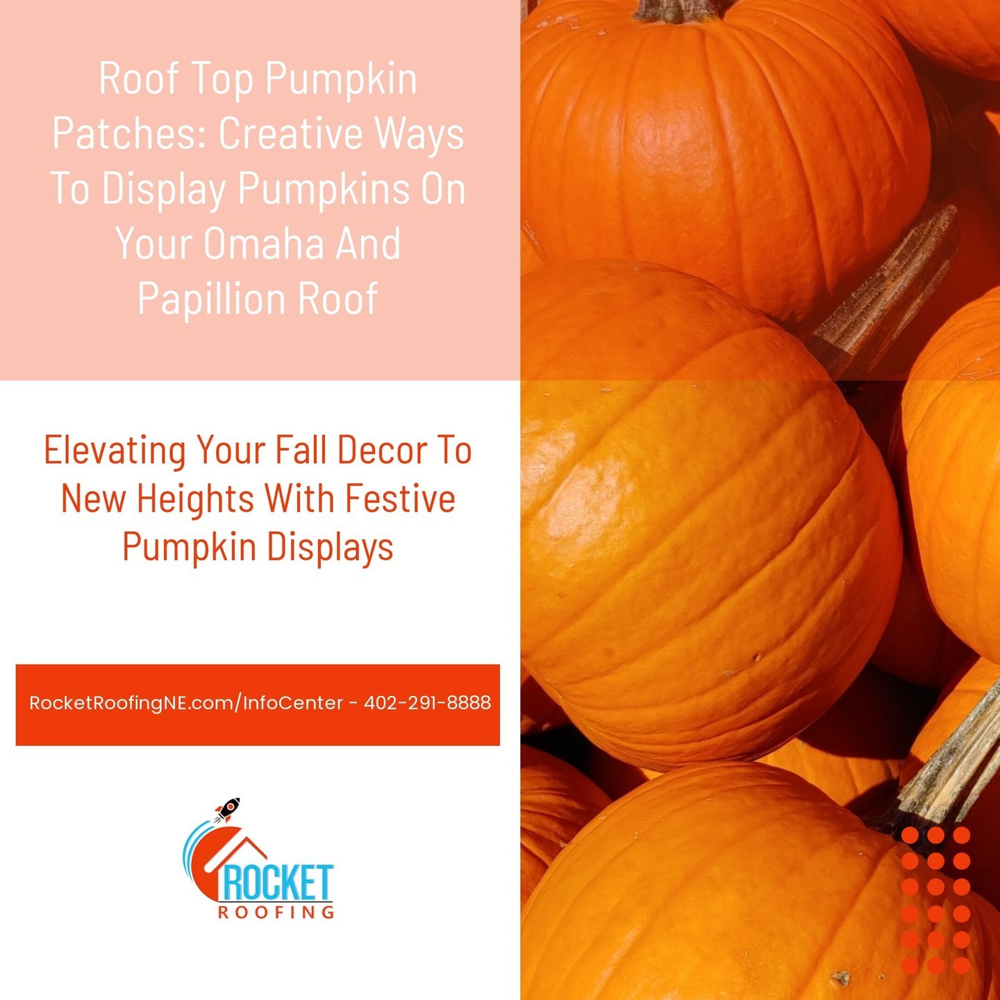 Embrace the season with a rooftop pumpkin patch! 🎃✨ Discover creative ideas to add autumn charm to your Omaha and Papillion roof. 🍂🏡 Read now at Link in Bio.
