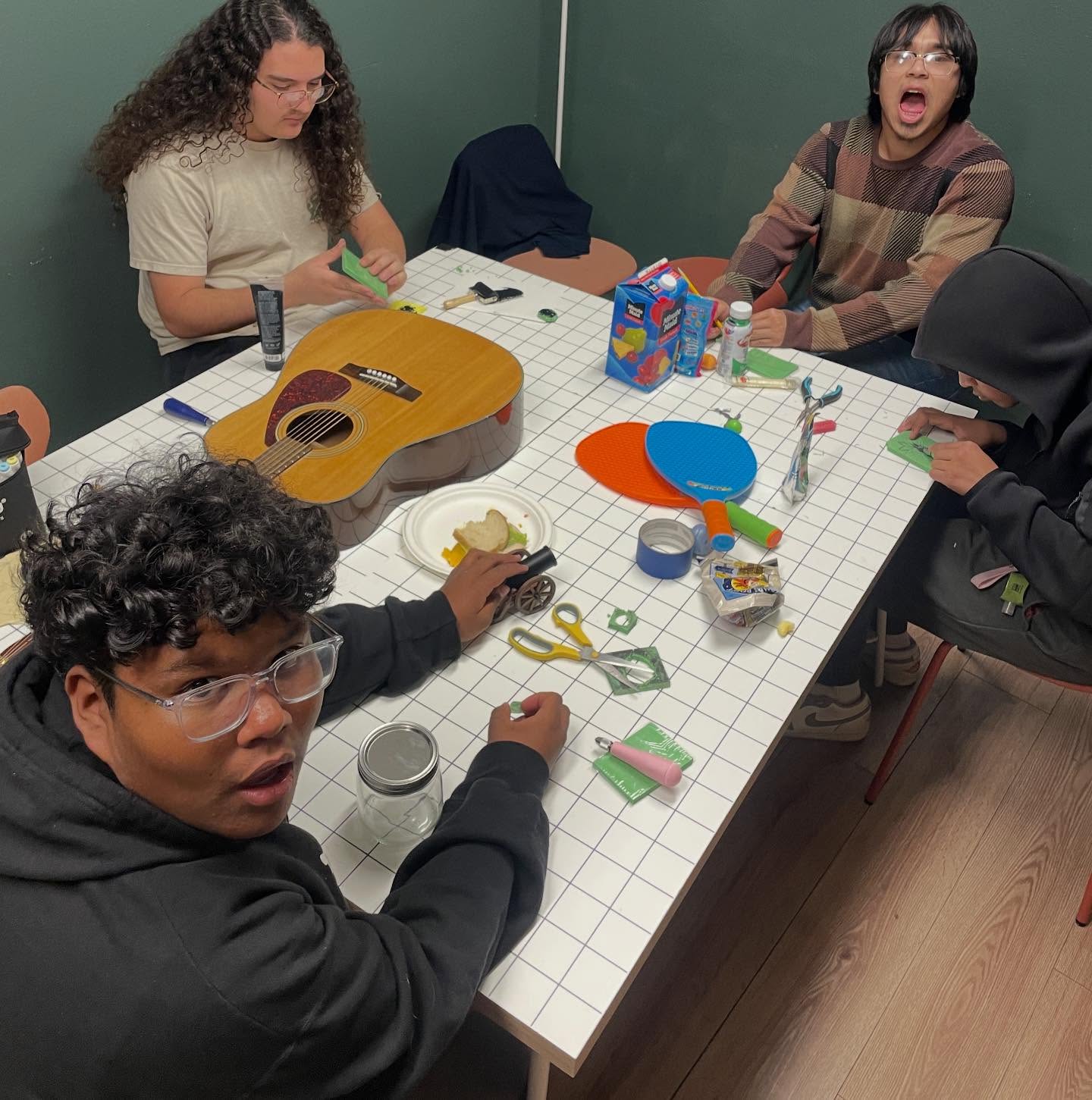 This week at Eastside!
Some snapshots from both locations!
Math games, linocut stamps, drum lessons with @sierra.music.cooperative , hacky sack, walks and some snack pics (fruit and veg not pictured I swear we actually eat healthy) ☺️
We have some repairs to do on our fence around the patio, check it out if you’re in the area 😭 if anyone is a good handy man we could use some help fixing it 🙏