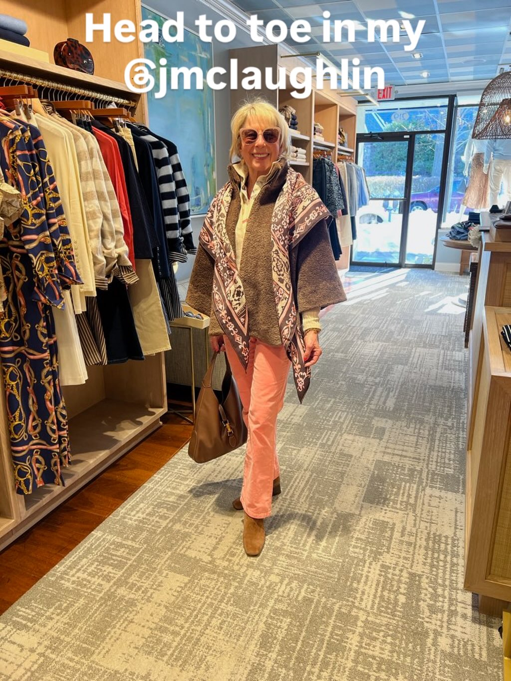 Stopped by JMcLaughlin In Upper Montclair to show my Galentine Event Look with @shakleehq with @zo_healthy today ❤️💕 #jmclaughlinmontclair