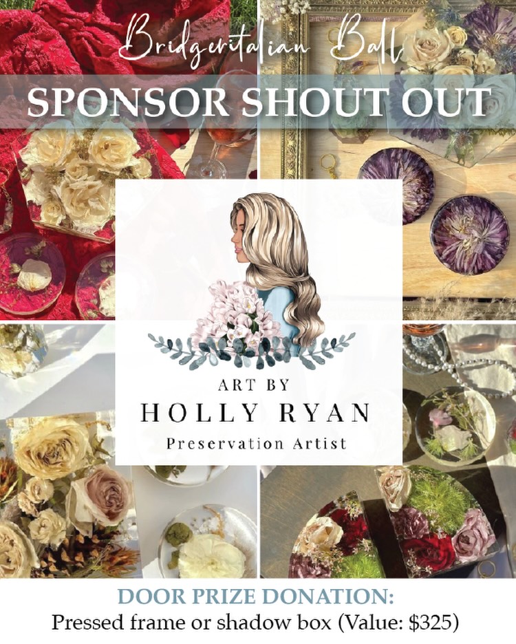 🌸 Bridgeritalian Ball Sponsor Spotlight: Art by Holly Ryan 🌸
We’re honoured to share that Art by Holly Ryan is providing a stunning door prize valued at $325 for the Bridgeritalian Ball.
The winner will receive the choice of an 11x14 pressed floral frame or shadow box, beautifully preserving blooms as timeless works of art — romance captured forever.
One more reason not to miss this enchanting evening.
Your invitation awaits at the ticket link below: https://www.icckingston.com/event-details/bridgeritalian-ball-2
#SponsorSpotlight #ArtByHollyRyan #FloralPreservation #DoorPrize #BridgeritalianBall