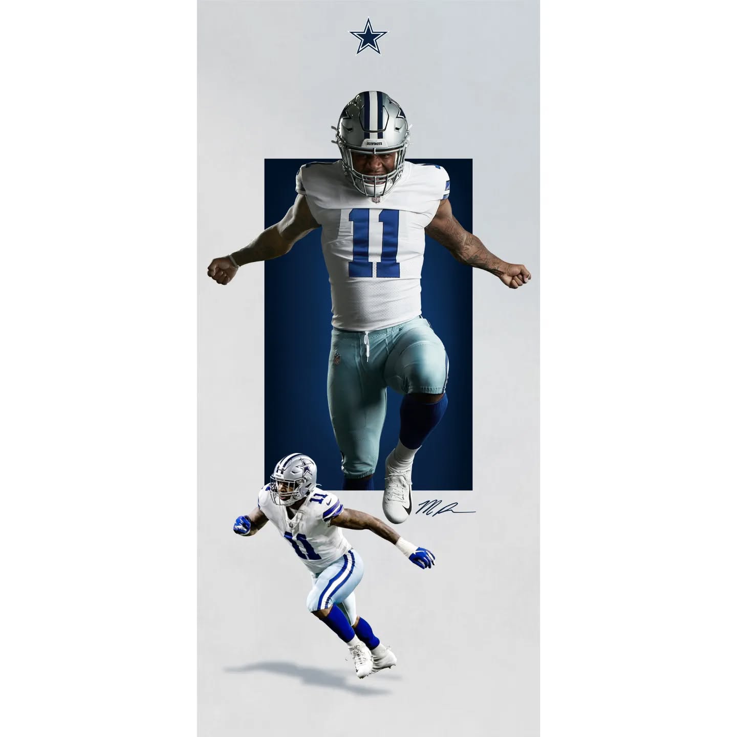 Congrats to Micah Parsons for defensive rookie of the year, well deserved 💪☆
•
•
•
#cowboys #dallascowboys #cowboysnation #graphicdesign #graphics #graphicdesigner