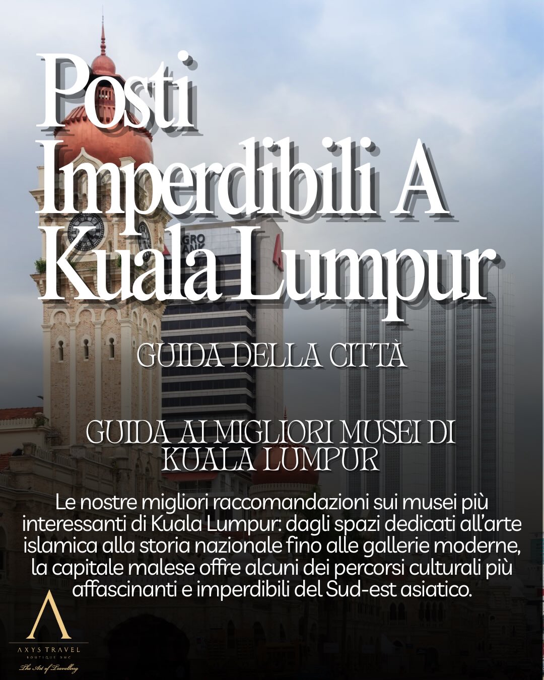 Posti da visitare a Kuala Lumpur 🇲🇾
Se vuoi andare oltre i soliti spot e capire davvero l’anima della Malesia, questi musei sono una tappa obbligatoria ✨
📍 Islamic Arts Museum – uno dei musei d’arte islamica più importanti del Sud-Est Asiatico, con calligrafie, tessuti, ceramiche e architetture che raccontano secoli di storia e spiritualità.
📍 Muzium Negara – il museo nazionale, perfetto per ripercorrere la storia del Paese dalle origini fino alla Malesia moderna, tra tradizioni, colonizzazione e indipendenza.
📍 Bank Negara Museum – sorprendente e super interattivo, spiega economia, moneta e sviluppo del Paese in modo chiaro e coinvolgente.
Un mix perfetto tra cultura, storia e curiosità che rende Kuala Lumpur ancora più affascinante 🇲🇾
#KualaLumpur #VisitMalaysia #PostiDaVisitare #Cultura #Storia