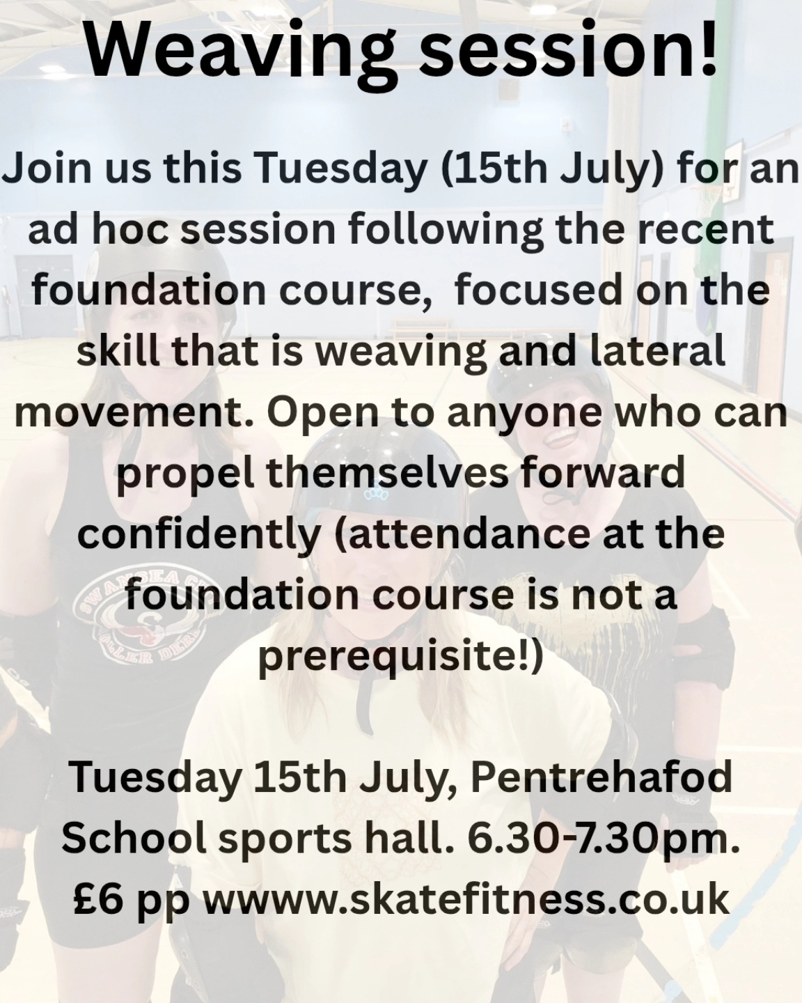 Join us tomorrow for a deep dive into weaving and lateral movement!
Www.skatefitness.co.uk to book your slot