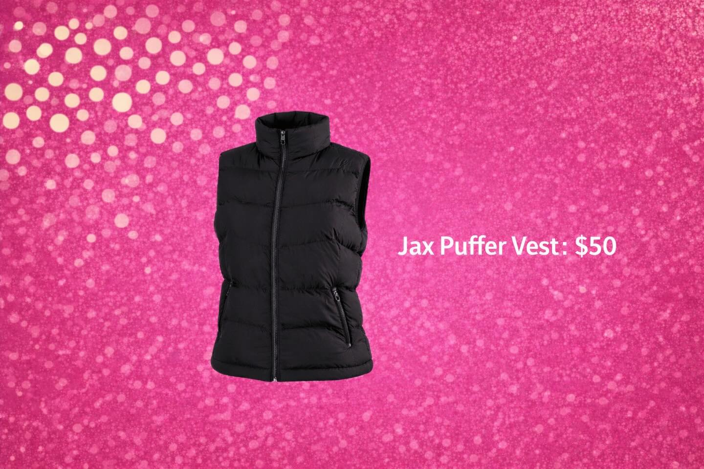 The Jax Puffer Vest keeps you warm without holding you back — perfect for dance days and off-duty vibes.
🖤 Lightweight
🖤 Easy layer
🖤 Always cute
💲 $50
#OvationDance #DancerStyle #DanceFashion #WarmUpWear