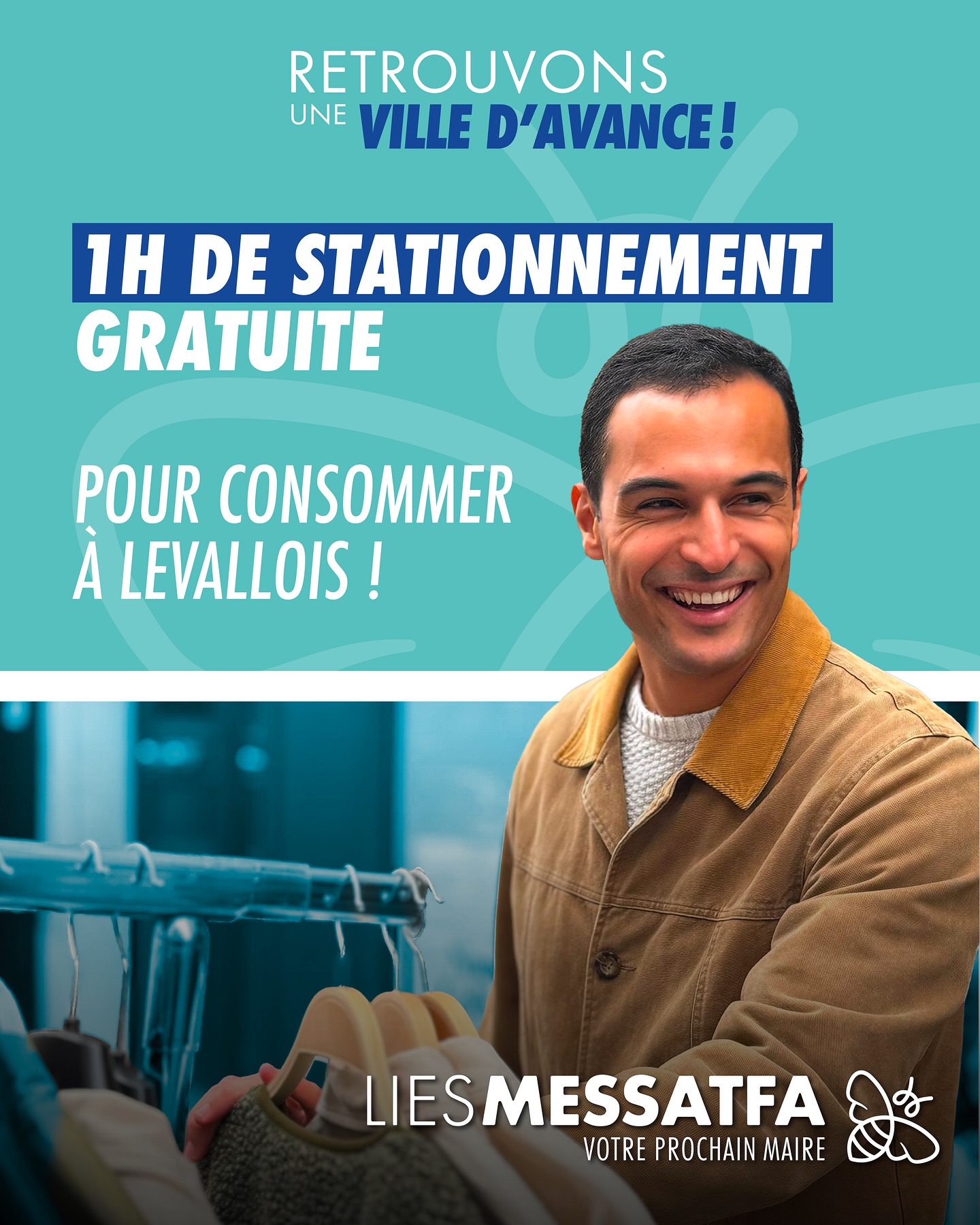 🅿️ Nous mettrons en place 1 heure de stationnement gratuite pour consommer à Levallois !
Dans les parkings souterrains, pour tout achat chez un commerçant levalloisien.
💛🛍️ Pour faire vivre nos commerces et vous faciliter la vie.
#levallois #commerce #stationnement #municipales