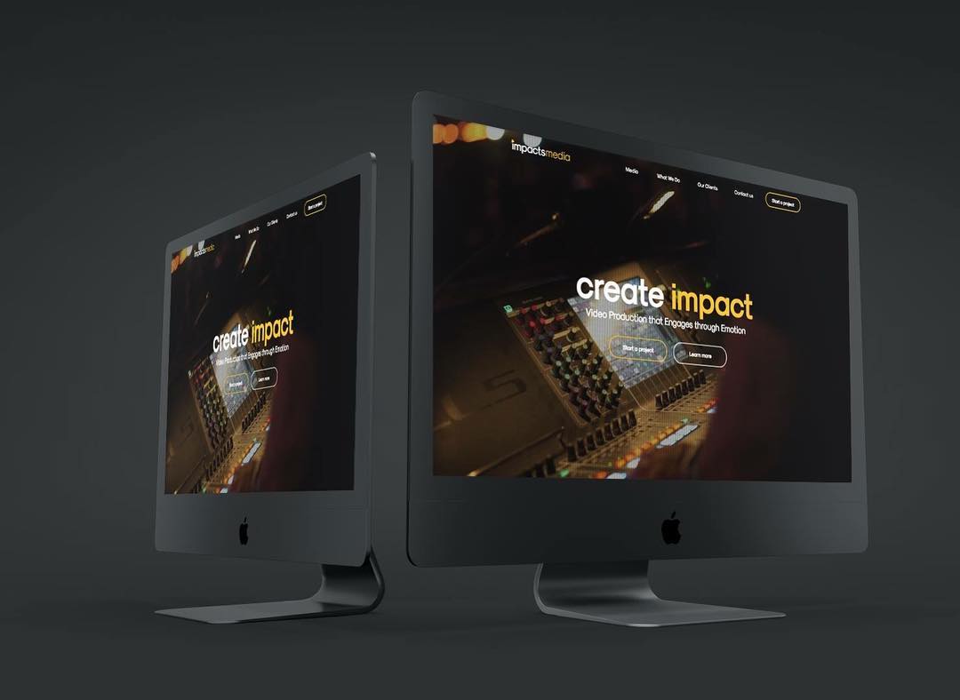 New Website Design for Impacts Media in San Fransisco. #website #websitedesign #webdesign #videoproduction #webdesigner
